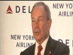 Mayor Michael Bloomberg is helping Delta Air Lines celebrate the start of a $160 million terminal expansion at LaGuardia Airport. The mayor and Lt. Gov. Robert Duffy were on hand for the ceremonial groundbreaking Wednesday. News Clip
