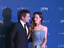 Len Wiseman, Kate Beckinsale at LACMA Hosts 2013 Art + Film Gala Honoring David Hockney And Martin Scorsese Presented By Gucci Stock Footage