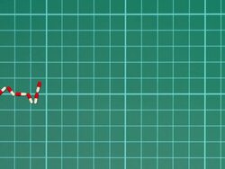 Animated heart beat ekg made from tablets on a graph Stock Footage