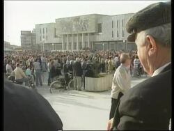 Albania - Demonstrations supporting Berisha News Clip