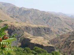 Garni Gorge, Azat river, general view Stock Footage