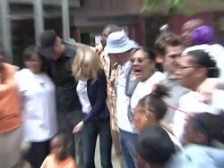 Denis Leary, Rhys Ifans, Emma Stone, Marc Webb, Andrew Garfield at "Be Amazing" Stand Up Volunteer Initiative - Brooklyn Stock Footage