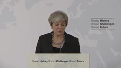UK PM Theresa May Florence Brexit speech soundbite News Clip