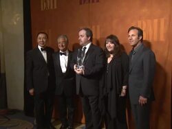 Del Bryant, David Arnold, Doreen Ringer Ross at the Composer David Arnold To Receive BMI's Richard Kirk Award At The BMI Film/TV Awards at Beverly Hills CA. (Footage by WireImage Video/GettyImages) Stock Footage