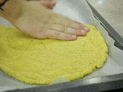 Making fresh dough for pie Stock Footage