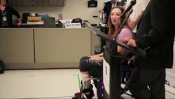 Six-time olympic medal winning swimmer Amy Van Dyken-Rouen heads home after recovering from an all-terrain vehicle rash that left her paralyzed below the waist in June. (Aug. 14) News Clip