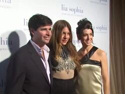 Tory Kiam,Dani Stahl, Elena Kiam at the lia sophia previews the lanaya II collection at West Hollywood CA. (Footage by WireImage Video/GettyImages) Stock Footage