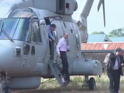 Philip Hammond visiting Ebola treatment centre News Clip