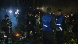 Police move protesters from tracks as train moves nuclear waste News Clip