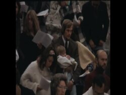 UPITN 24 4 73 EASTER SUNDAY SERVICE AT JERASH OLD ROMAN THEATRE News Clip