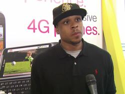 [INTERVIEW] Shannon Brown on tonight's event, the NBA All-Stars, the LA Lakers at the Shannon Brown Greets Fans At T-Mobile And Gears Up For NBA All-Star 2011 In Los Angeles at Los Angeles CA. (Footage by WireImage Video/GettyImages) Stock Footage