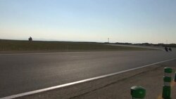 HD: Motorcycle/warmup (sound) Stock Footage