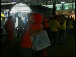 Scenes after Dutch beat Brazil to claim semi-final spot. News Clip