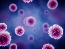 T cells or virus animation Stock Footage