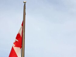 Canadian flag Stock Footage