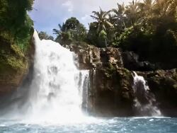 Waterfall Tegenungan Bali Stock Footage