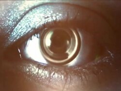 eye as a lens concept Stock Footage