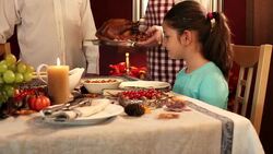 Thanksgiving Turkey Dinner Stock Footage