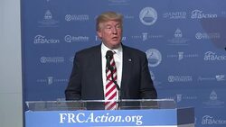 Value Voters: Donald Trump (part 4 of 10) Stock Footage