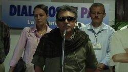 FARC team accuses government of waging "media war" at peace talks News Clip