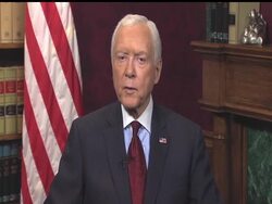 In the Republicans' address Saturday, Sen. Orrin Hatch of Utah argued for passage of a balanced-budget amendment, blaming Democrats for failing to embrace adequate budget cuts. (July 16) News Clip