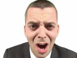 HD LOOP: Paranoid  Businessman Stock Footage