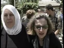 Israeli restrictions prevent Arafat from attending sister's funeral News Clip