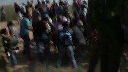 CLEAN : African immigrants in Israel protest near Egypt border News Clip