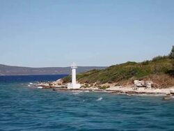 Distinctive strara of the Konati Island, Kornati National Park Stock Footage