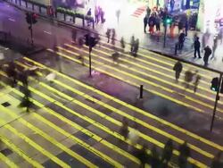 People crossing the street. Stock Footage