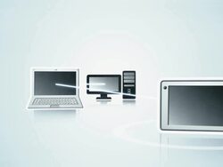 Data network with cloud computing (bright) Stock Footage