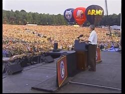 US President addresses boy scouts News Clip
