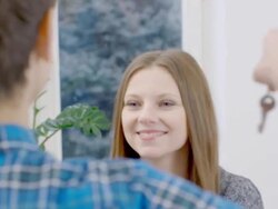 Key to a new home Stock Footage