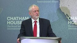 Jeremy Corbyn speech at Chatham House News Clip