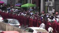 CLEAN : Monks rally across over News Clip