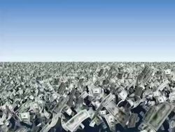 Money dollar cash ocean - loopable, HD Stock Footage