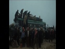 SYND 6 12 74  PILGRIMS IN AMMAN DEPART FOR MECCA News Clip