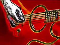 Man Playing acoustic guitar on stage Stock Footage