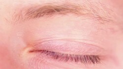 Human eye blinking Stock Footage