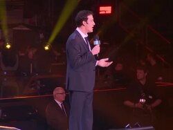 INTERVIEW - Clive Owen gives a motivational speech at We Day UK at Wembley Arena on March 7, 2014 in London, England. Stock Footage