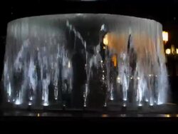 Fountain at night, 3 shot compilation (HD720p) Stock Footage
