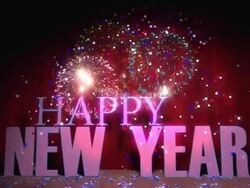 Happy new year Seamless loop Stock Footage