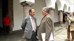 VOICED : Dialogos de paz con ELN van bien afirma gobierno de Colombia News Clip