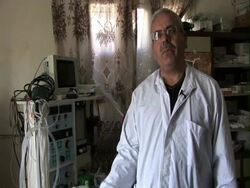 Civilian clinic in Syria Stock Footage