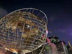TIME LAPSE: World Globe, Unisphere, New York City Stock Footage
