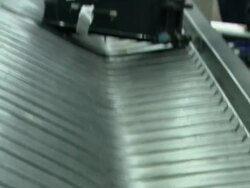 MS Bags on carpet baggage at Lisbon's airport / Lisbon, Portugal Stock Footage