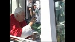 4:3 Pope Benedict XVI arrives for Mass Instructional Video