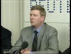 RUSSIA: 1ST DEPUTY PM ANATOLY CHUBAIS ATTACKS PARLIAMENT News Clip