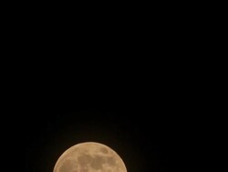 Full Moon Rising Stock Footage