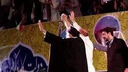 CLEAN : Hardline cleric Raisi holds rally ahead of Iran election News Clip